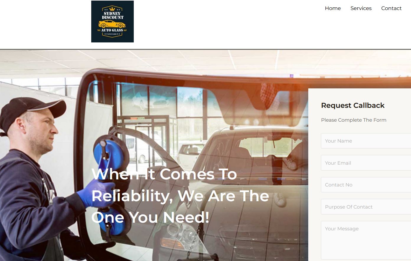 auto service webite design sydney