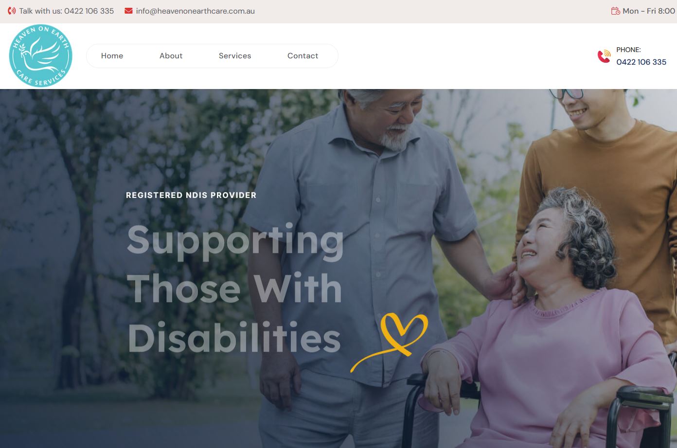 ndis services website design sydney